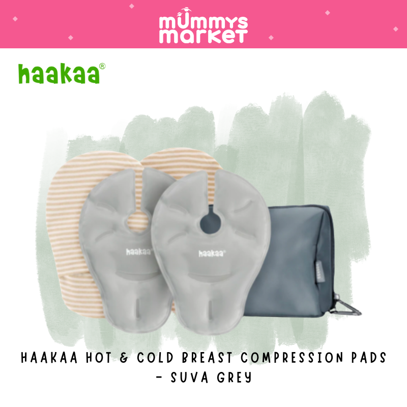 Haakaa Hot & Cold Breast Compression Pads - Suva Grey